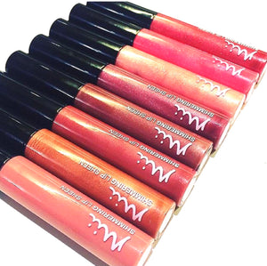 Shimmering lip sheen